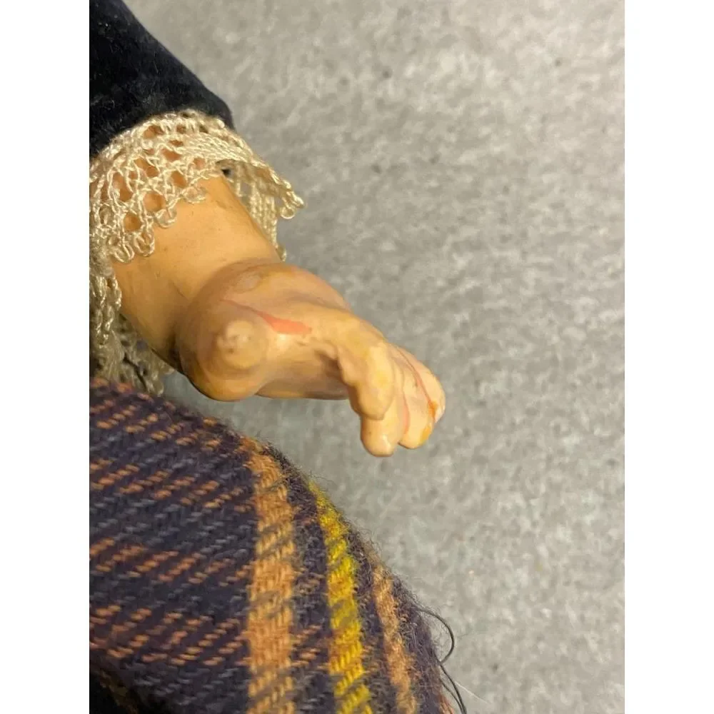 VINTAGE 13 INCH‎ SCOTCH DOLL BISQUE HEAD GERMANY 451 5/0 W COMPOSITION LIMBS
